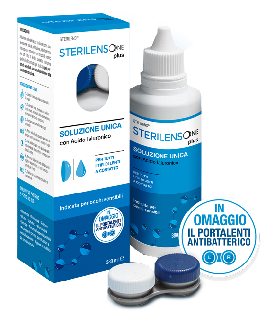 SOLUZIONE UNICA STERILENS ONE PLUS CON ACIDO IALURONICO 380 ML - Farmacia Artemisia di Montecuollo Dott. Angelo snc