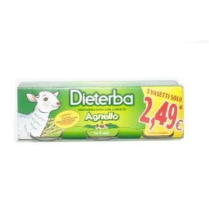 DIETERBA OMOGENEIZZATO AGNELLO 3 PEZZI 80 G - Farmacia Artemisia di Montecuollo Dott. Angelo snc