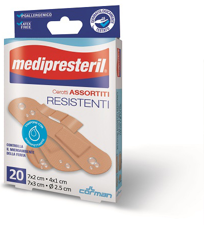 CEROTTI ASSORTITI MEDIPRESTERIL RESISTENTI 20 PEZZI - Farmacia Artemisia di Montecuollo Dott. Angelo snc