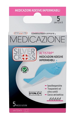 SILVER CROSS ACTISTRIP MEDICAZIONE ADESIVA 7,5X5 CM 5 PEZZI - Farmacia Artemisia di Montecuollo Dott. Angelo snc