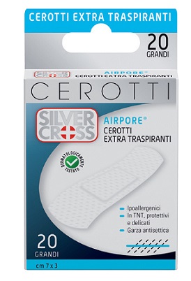 CEROTTO SILVER CROSS AIRPORE GRANDE 20 PEZZI - Farmacia Artemisia di Montecuollo Dott. Angelo snc