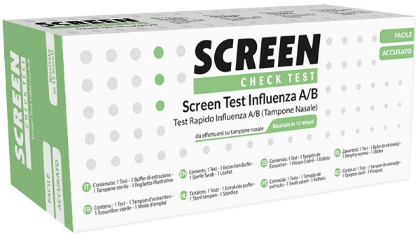 SCREEN TEST RAPIDO VIRUS INFLUENZA A/B TAMPONE NASALE/FARINGEO - Farmacia Artemisia di Montecuollo Dott. Angelo snc