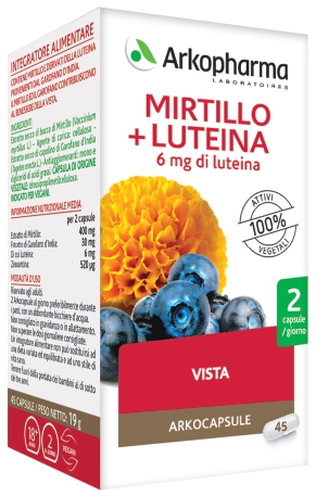 ARKO CAPSULE MIRTILLO+LUTEINA 45 CAPSULE - Farmacia Artemisia di Montecuollo Dott. Angelo snc