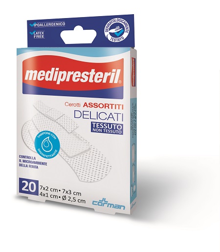 CEROTTO GRANDE MEDIPRESTERIL DELICATO TNT 7X3CM 20 PEZZI - Farmacia Artemisia di Montecuollo Dott. Angelo snc