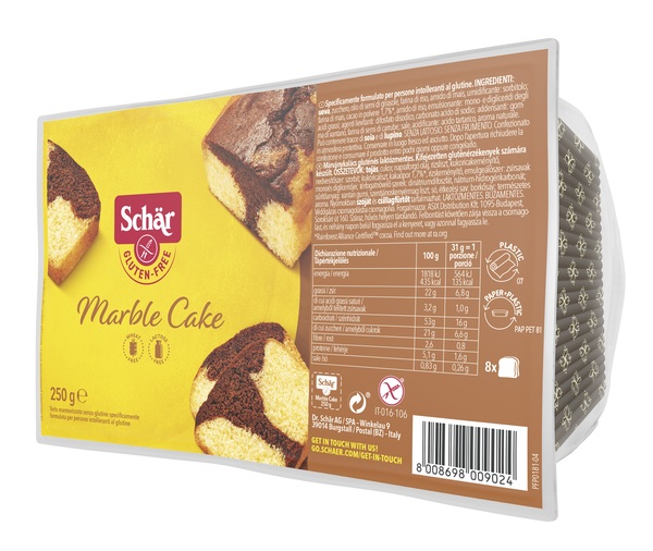 SCHAR MARBLE CAKE SENZA LATTOSIO 250 G - Farmacia Artemisia di Montecuollo Dott. Angelo snc