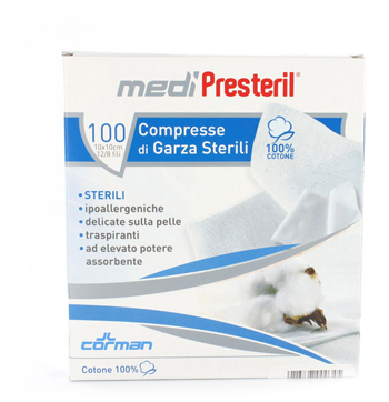 GARZA MEDIPRESTERIL STERILE MONOUSO 18X40 12 PEZZI - Farmacia Artemisia di Montecuollo Dott. Angelo snc