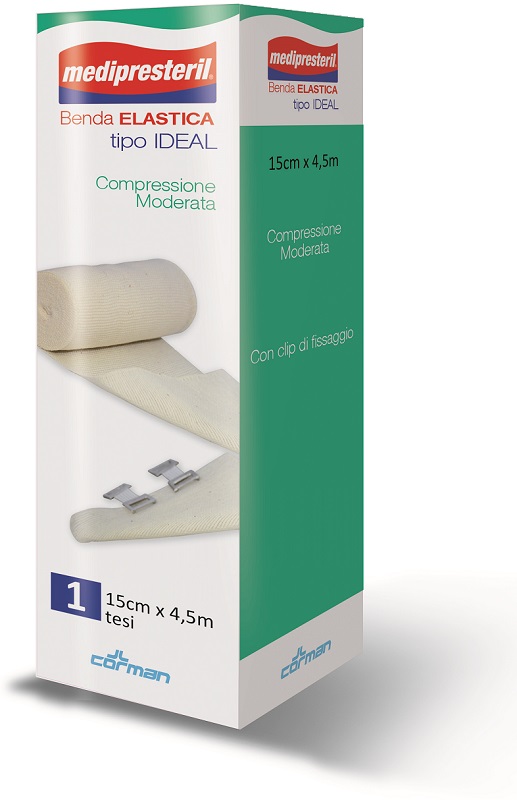BENDA ELASTICA MEDIPRESTERIL IDEAL CM15X45MT - Farmacia Artemisia di Montecuollo Dott. Angelo snc