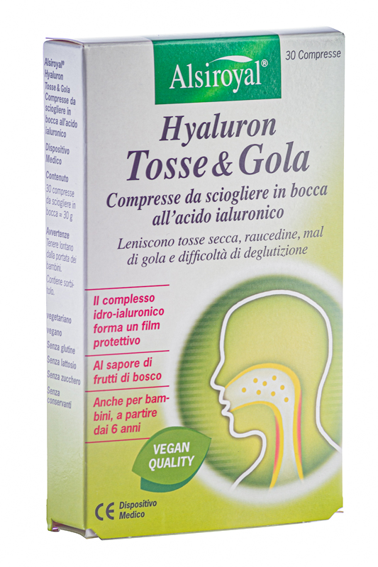 HYALURON TOSSE & GOLA 30 COMPRESSE N - Farmacia Artemisia di Montecuollo Dott. Angelo snc