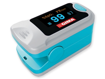 PULSOSSIMETRO DA DITO PULSOXIMETRO OXY-3 CON DISPLAY PER MISURAZIONE DIOSSIGENO NEL SANGUE E BATTITO CARDIACO CON CORDINO E BATTERIE - Farmacia Artemisia di Montecuollo Dott. Angelo snc