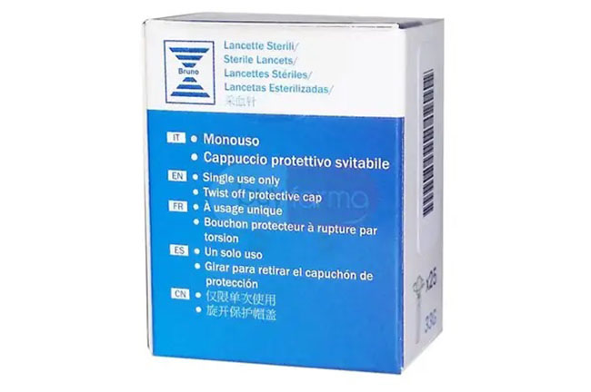 LANCETTE PUNGIDITO BRUNO 25 PEZZI - Farmacia Artemisia di Montecuollo Dott. Angelo snc