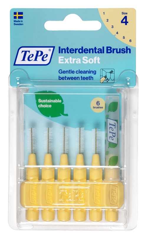 TEPE SCOVOLINO XSOFT GIALLO 0,7MM 6 PEZZI - Farmacia Artemisia di Montecuollo Dott. Angelo snc