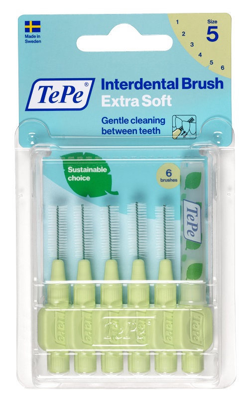 TEPE SCOVOLINO XSOFT VERDE 0,8MM 6 PEZZI - Farmacia Artemisia di Montecuollo Dott. Angelo snc