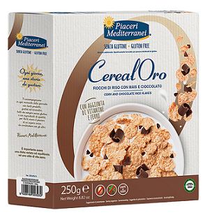 PIACERI MEDITERRANEI CEREALORO FIOCCHI RISO MAIS E CIOCCOLATO 250 G - Farmacia Artemisia di Montecuollo Dott. Angelo snc