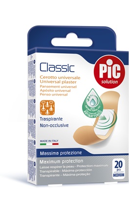 CEROTTO PIC CLASSIC 19X72 MM ANTIBATTERICO 20 PEZZI - Farmacia Artemisia di Montecuollo Dott. Angelo snc