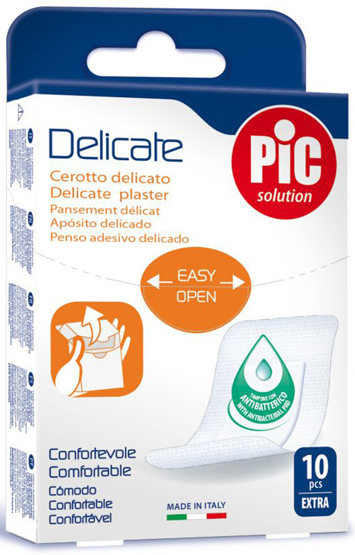 CEROTTO PIC DELICATE EXTRA ANTIBATTERICO 10 PEZZI - Farmacia Artemisia di Montecuollo Dott. Angelo snc