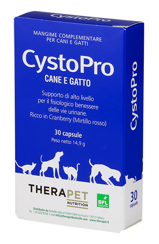 CYSTOPRO THERAPET 30 CAPSULE - Farmacia Artemisia di Montecuollo Dott. Angelo snc