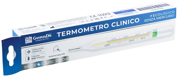 TERMOMETRO CLINICO ECOLOGICO SENZA MERCURIO 1 PEZZO MEDICARE - Farmacia Artemisia di Montecuollo Dott. Angelo snc