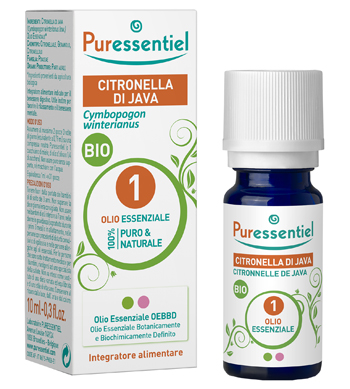 PURESSENTIEL CITRONELLA JAVA OLIO ESSENZIALE BIO 10 ML - Farmacia Artemisia di Montecuollo Dott. Angelo snc