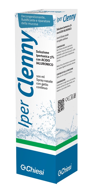 IPER CLENNY SPRAY NASALE EROGAZIONE CONTINUA SOLUZIONE IPERTONICA CON ACIDO IALURONICO 100 ML - Farmacia Artemisia di Montecuollo Dott. Angelo snc