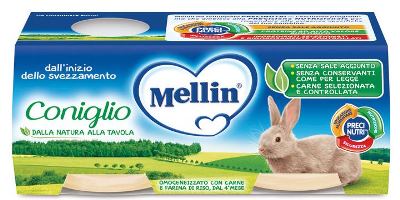 MELLIN OMOGENEIZZATO CONIGLIO 2X120 G - Farmacia Artemisia di Montecuollo Dott. Angelo snc