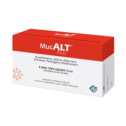 MUCALT FLU 8 ORAL STICK MONODOSE - Farmacia Artemisia di Montecuollo Dott. Angelo snc