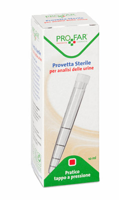 PROVETTA STERILE PER ANALISI DELLE URINE 10 ML PROFAR - Farmacia Artemisia di Montecuollo Dott. Angelo snc