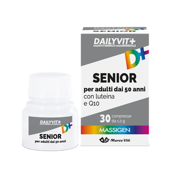 DAILYVIT+ SENIOR MULTIVITAMINICO E MULTIMINERALE 30 COMPRESSE - Farmacia Artemisia di Montecuollo Dott. Angelo snc