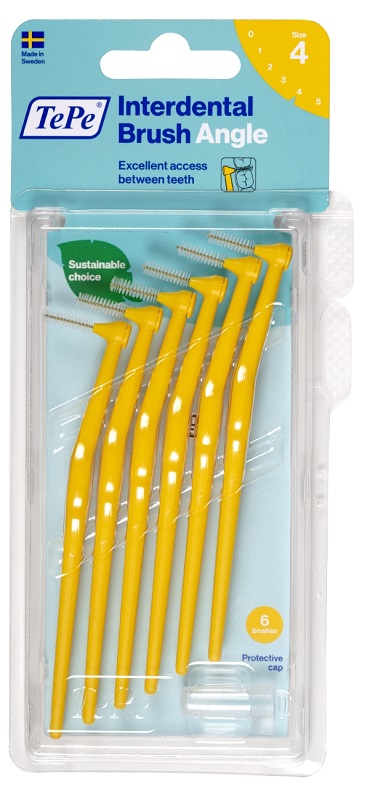 TEPE ANGLE SCOVOLINO GIALLO 0,7MM 6 PEZZI - Farmacia Artemisia di Montecuollo Dott. Angelo snc