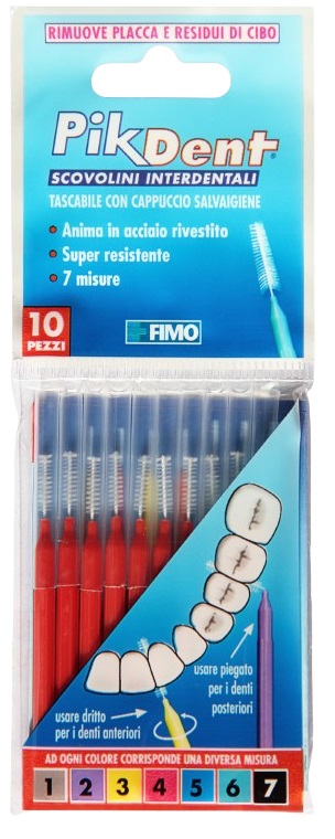 PIKDENT STUZZICOLINO 4 ROSSO 10 PEZZI - Farmacia Artemisia di Montecuollo Dott. Angelo snc