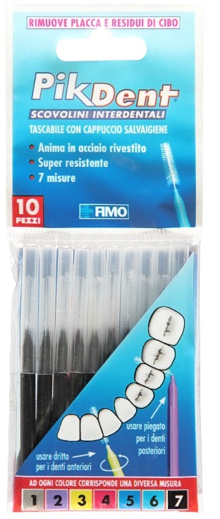 PIKDENT STUZZICOLINO 7 NERO 10 PEZZI - Farmacia Artemisia di Montecuollo Dott. Angelo snc