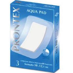 GARZA COMPRESSA PRONTEX AQUA PAD 10X12,5 CM 3 PEZZI - Farmacia Artemisia di Montecuollo Dott. Angelo snc