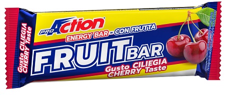PROACTION FRUIT BAR BARRETTA ENERGETICA ALLA CILIEGIA 40 G - Farmacia Artemisia di Montecuollo Dott. Angelo snc