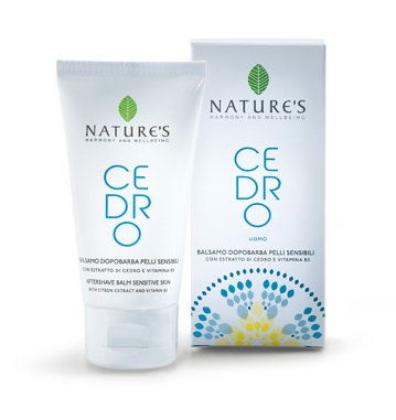 NATURE'S CEDRO UOMO BALSAMO DOPOBARBA PELLI SENSIBILI 75 ML - Farmacia Artemisia di Montecuollo Dott. Angelo snc