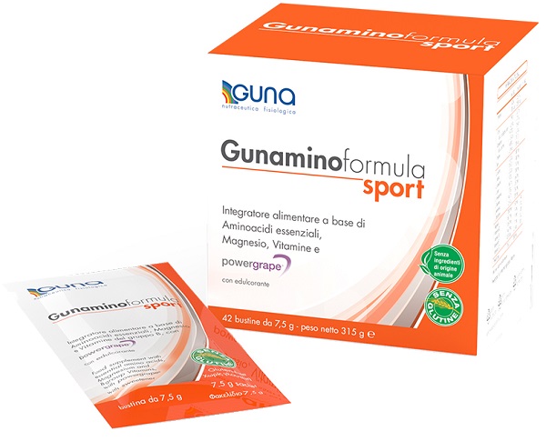 GUNAMINOFORMULA SPORT 42 BUSTE 315 G - Farmacia Artemisia di Montecuollo Dott. Angelo snc