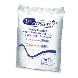 SACCA DI DRENAGGIO DA GAMBA PER INCONTINENZA UROSYSTEM TUBO 35 CM 30 PEZZI - Farmacia Artemisia di Montecuollo Dott. Angelo snc