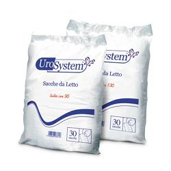 SACCA DI DRENAGGIO DA LETTO PER INCONTINENZA UROSYSTEM TUBO 130 CM SENZA SCARICO 30 PEZZI - Farmacia Artemisia di Montecuollo Dott. Angelo snc