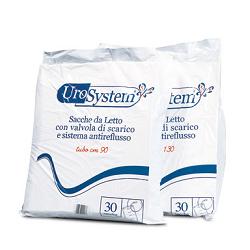 SACCA DI DRENAGGIO DA LETTO PER INCONTINENZA UROSYSTEM TUBO 130 CM CON SCARICO 30 PEZZI - Farmacia Artemisia di Montecuollo Dott. Angelo snc