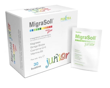 MIGRASOLL JUNIOR ASTUCCIO 30 BUSTE - Farmacia Artemisia di Montecuollo Dott. Angelo snc