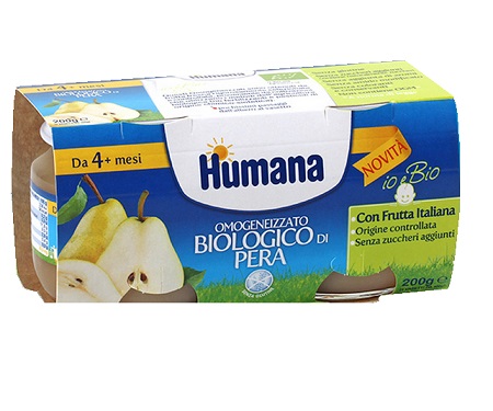 HUMANA OMOGENEIZZATO PERA BIO 2 VASETTI 100 G - Farmacia Artemisia di Montecuollo Dott. Angelo snc