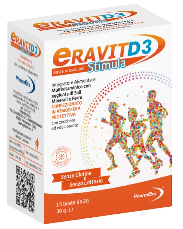 ERAVIT D3 STIMULA 15 BUSTINE STICK PACK 2 G - Farmacia Artemisia di Montecuollo Dott. Angelo snc