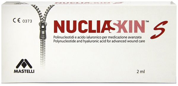 NUCLIASKIN S MEDICAZIONE AVANZATA BIOATTIVA TRATTAMENTO ULCERE E LESIONI CUTANEE FIALA-SIRINGA DA 2 ML - Farmacia Artemisia di Montecuollo Dott. Angelo snc