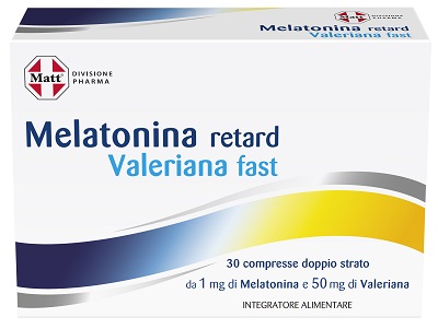 MATT DIVISIONE PHARMA MELATONINA RETARD VALERIANA FAST 30 COMPRESSE - Farmacia Artemisia di Montecuollo Dott. Angelo snc