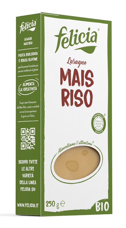 FELICIA PASTA BIOLOGICA MAIS/RISO LASAGNE 250 G - Farmacia Artemisia di Montecuollo Dott. Angelo snc
