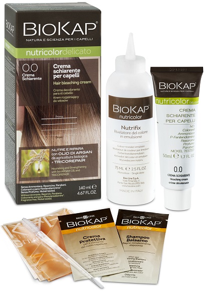 BIOKAP NUTRICOLOR 0,0 NEW CREMA SCHIARENTE TINTA TUBO + FLACONE - Farmacia Artemisia di Montecuollo Dott. Angelo snc