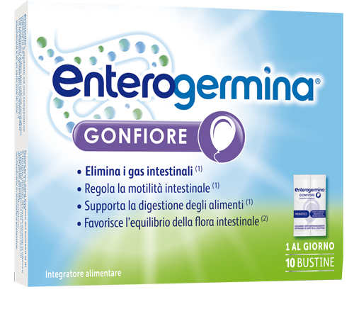 ENTEROGERMINA GONFIORE 10 BUSTINE BIPARTITE - Farmacia Artemisia di Montecuollo Dott. Angelo snc