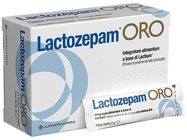 LACTOZEPAM ORO GRANULATO OROSOLIBILE A BASE DI LACTIUM 14 BUSTINE DA 2 G - Farmacia Artemisia di Montecuollo Dott. Angelo snc