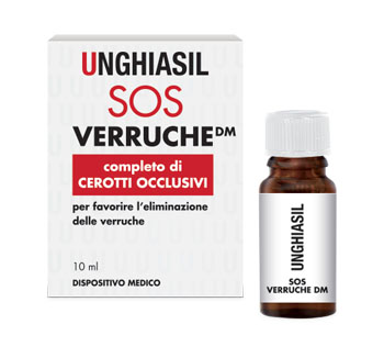 DISPOSITIVO MEDICO PER VERRUCHE IN FLACONE CON PENNELLINO 10 ML + 9 CEROTTI COPRIVERRUCA - Farmacia Artemisia di Montecuollo Dott. Angelo snc