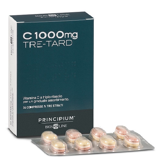 PRINCIPIUM C 1000 MG TRE-TARD 24 COMPRESSE A TRE STRATI - Farmacia Artemisia di Montecuollo Dott. Angelo snc