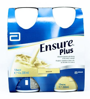 ENSURE PLUS BANANA 4 BOTTIGLIE DA 200 ML - Farmacia Artemisia di Montecuollo Dott. Angelo snc