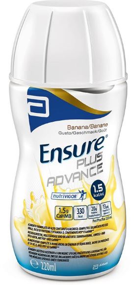 ENSURE PLUS ADVANCE BANANA 4 BOTTIGLIE DA 220 ML - Farmacia Artemisia di Montecuollo Dott. Angelo snc
